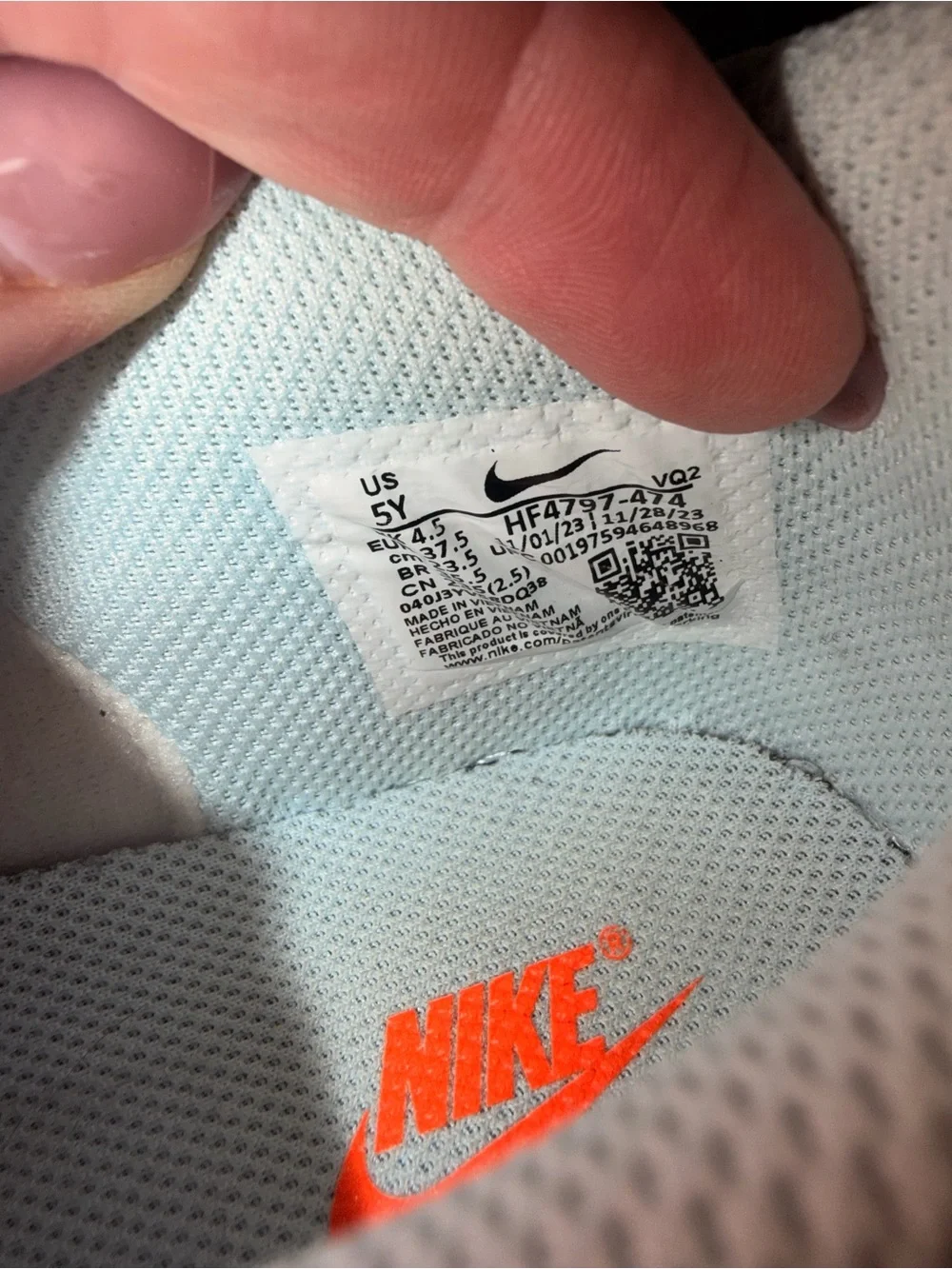 Nike Dunk Low 'Heat Map' Blue Yellow Orange (HF4797 474) GS Youth 5Y